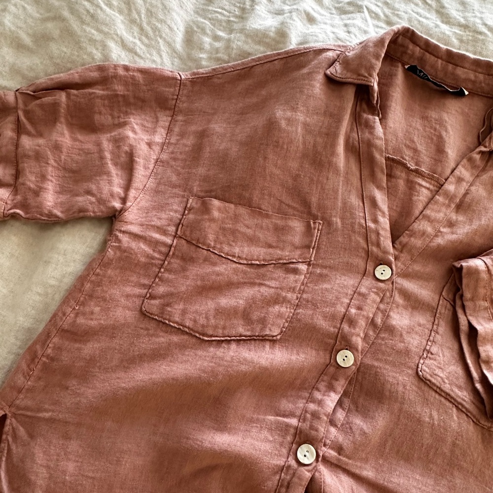 Zara linen blouse